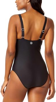 herlipto pool day swimwear black Sサイズ Hurley Women's UPF 50+ Sun Protection One Piece Swimsuit